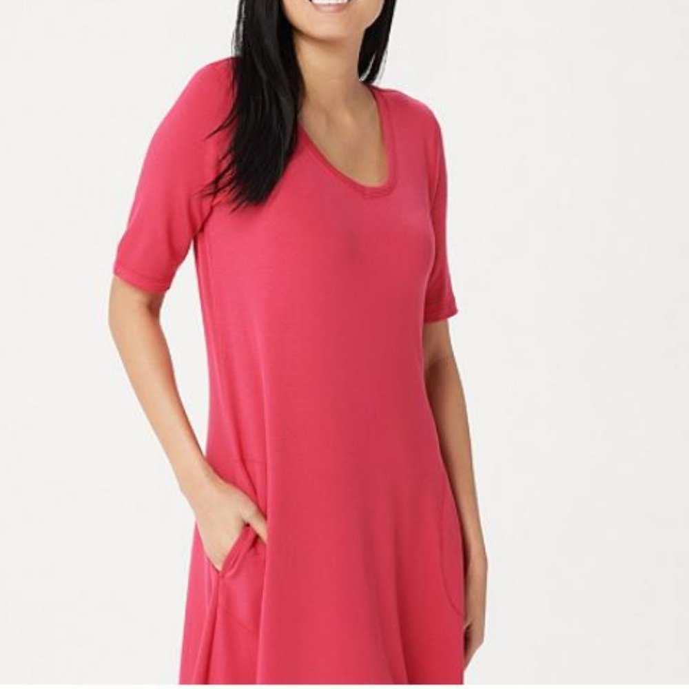 Isaac Mizrahi SOHO Baby French Terry Swing Dress - Picture 3 of 3